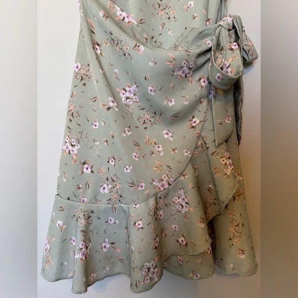 ALTAR’D STATE Floral Wrap Mini Dress - Picture 2 of 5